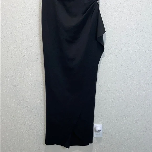 Alex Evenings One Shoulder Black Dress with Embellishment - Picture 4 of 5